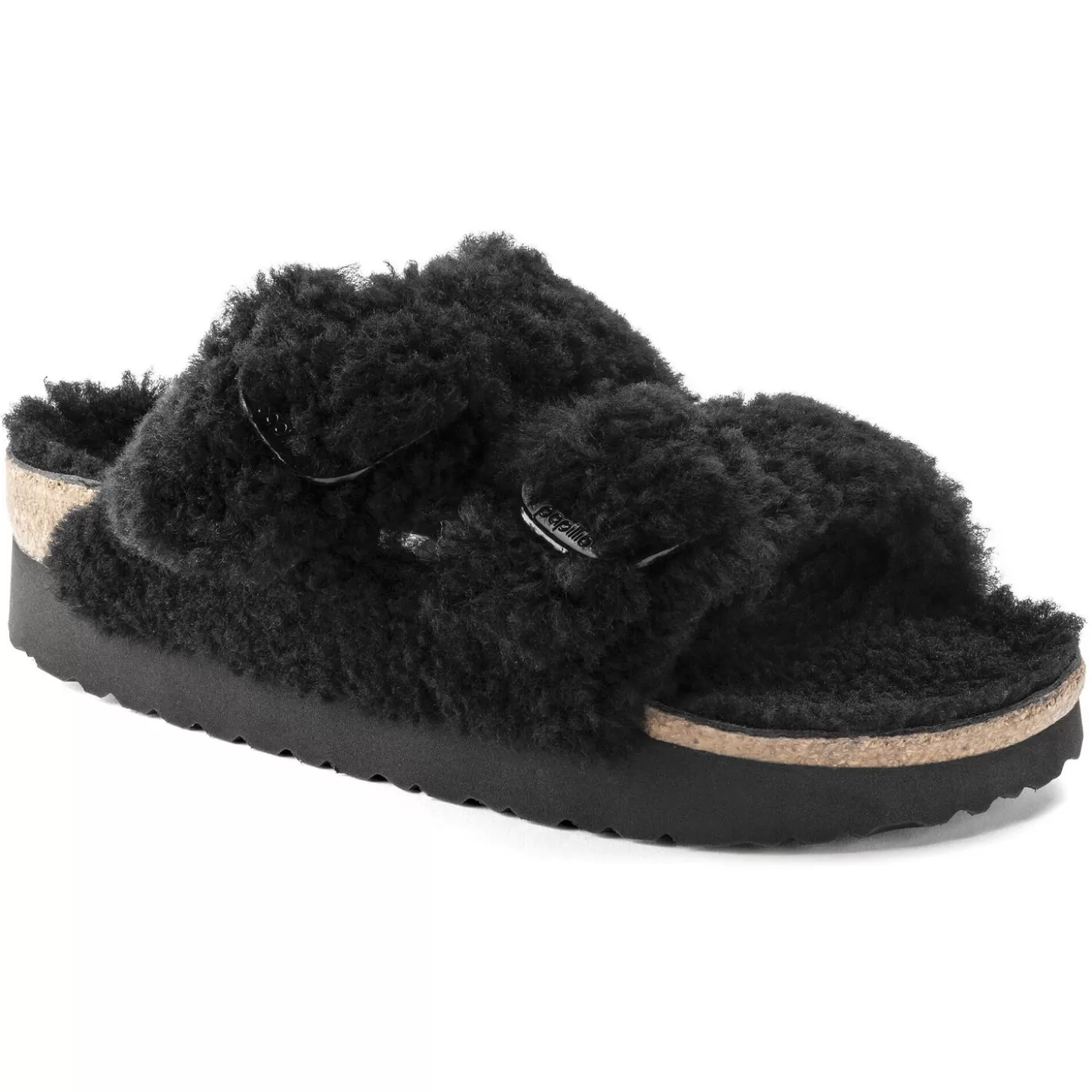 Cheap Arizona Big Buckle Lamsvel Dames Plateau