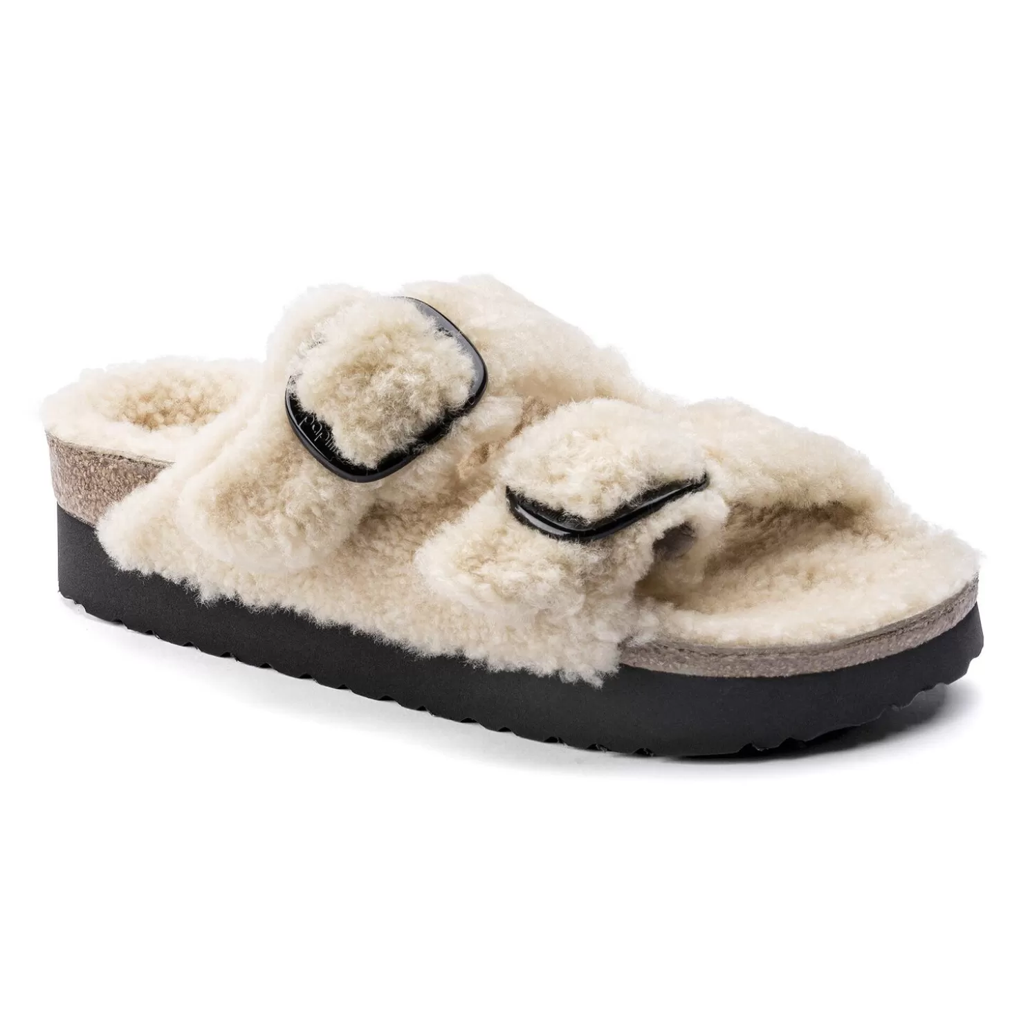 Clearance Arizona Big Buckle Lamsvel Dames Plateau
