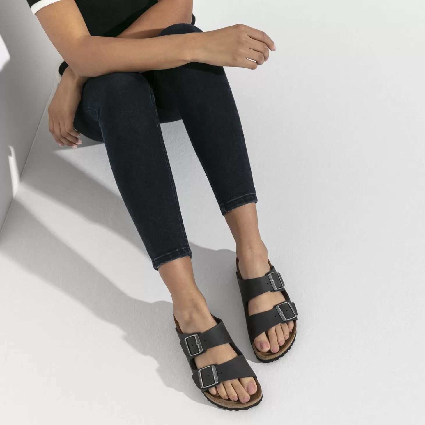 Shop Arizona Zacht Voetbed Heren Twee Riemen